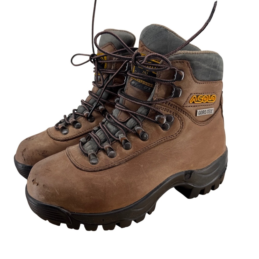 Asolo‎ AFX 520 GTX Womens Brown Leather Gore-Tex Hiking Boots Size 5 Vibram Sole